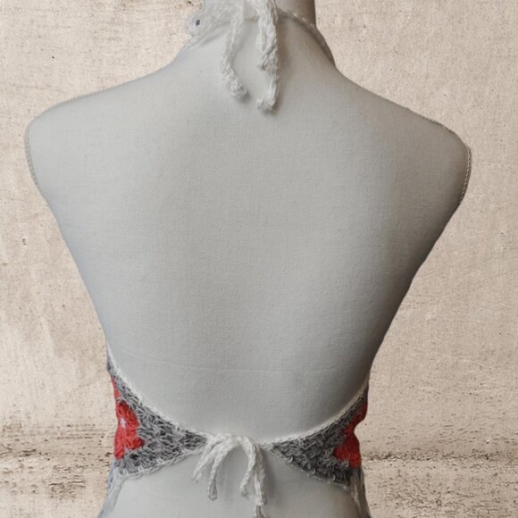 Handmade crochet granny square boho‎ top. - Picture 3 of 5